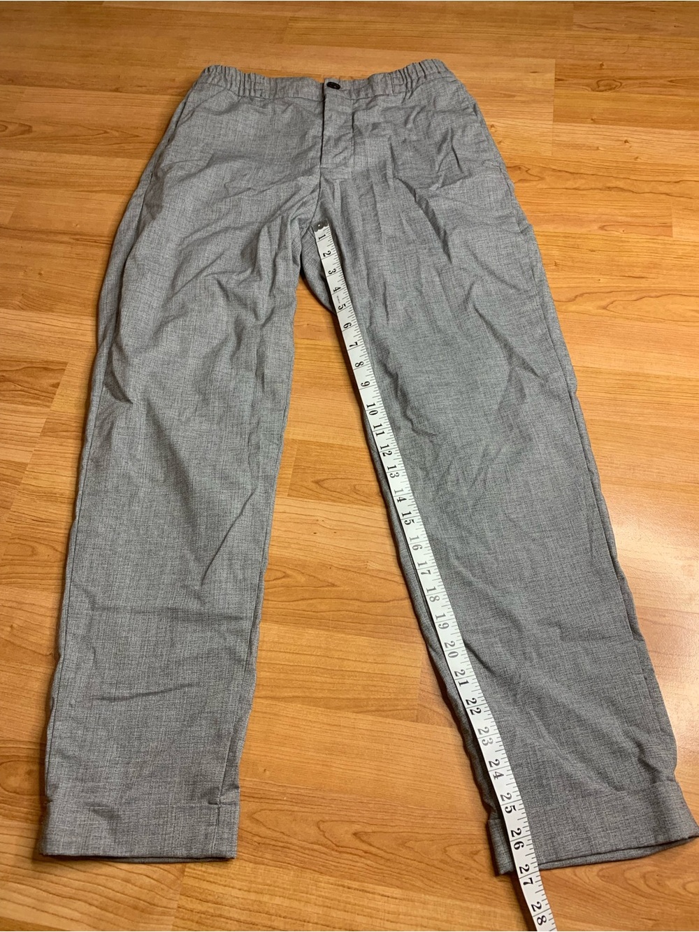 H&M Grey Slim Fit Chino Trousers Dress Pants Size 32R - Picture 8 of 10